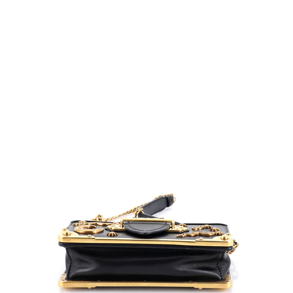Prada Small Cahier Crossbody Bag Embellished Leather - Picture 4 of 7